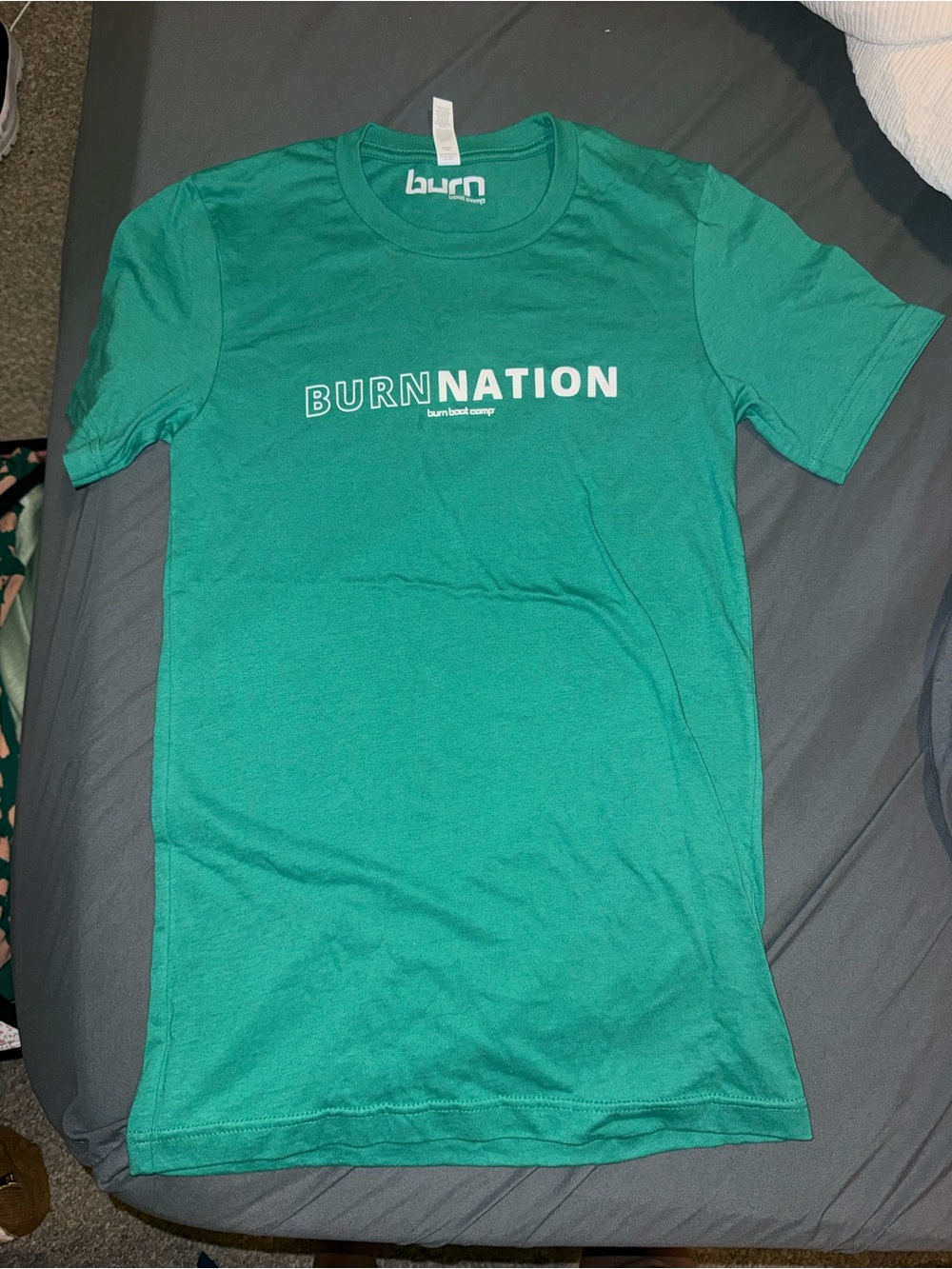 BURN Nation Burn Boot Camp Green Graphic Tee